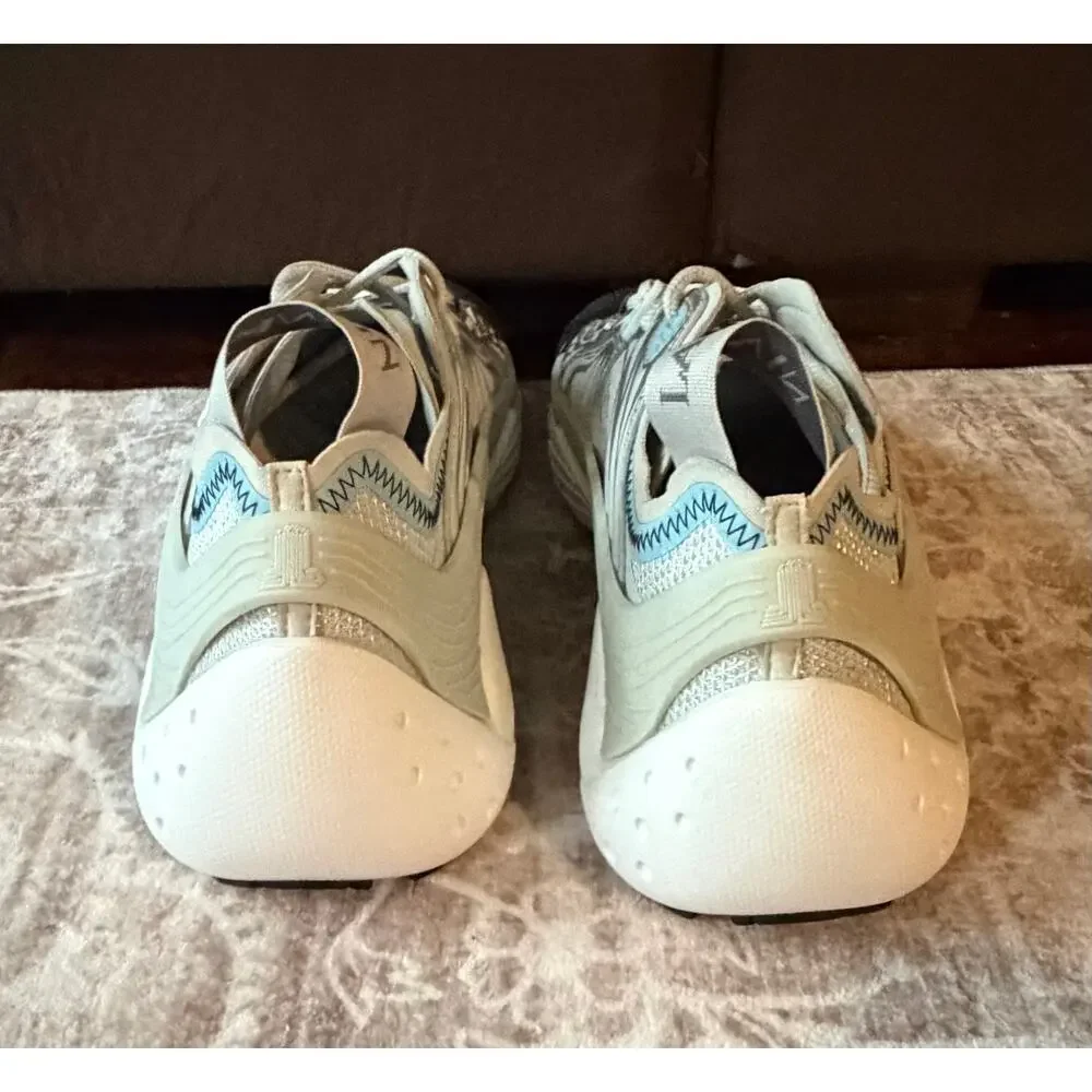 $1,195 NIB Lanvin Silver Flash-X Low Top Leather Sneakers Shoes Size 7(40)